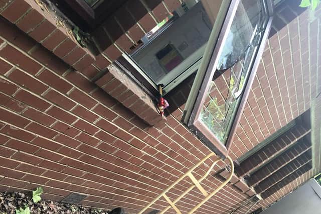 Emma said the offenders forced their way into the preschool by smashing one of the windows.