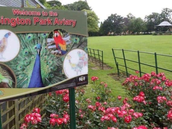 The aviary in Abington Park is now open.
