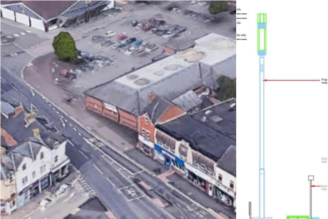 A 5G mast has been proposed for the centre of St James.