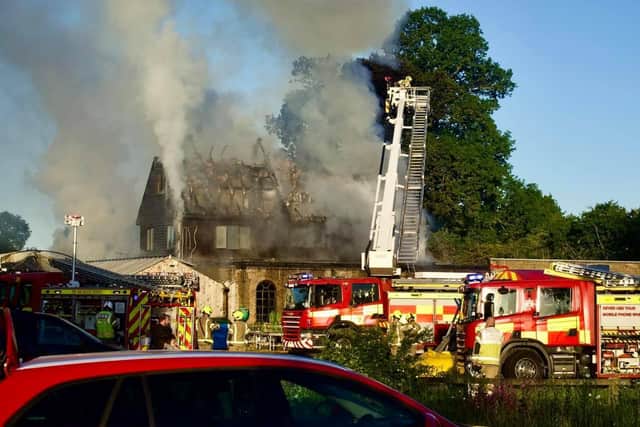 Hobby Fish has been severely damaged by a fire. Photo: Cameron Walton/Northants On Blues