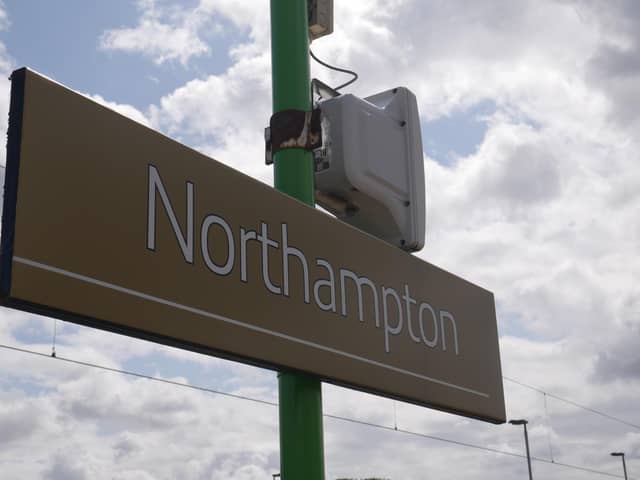 A normally packed Northampton commuter train had just two passengers on board today