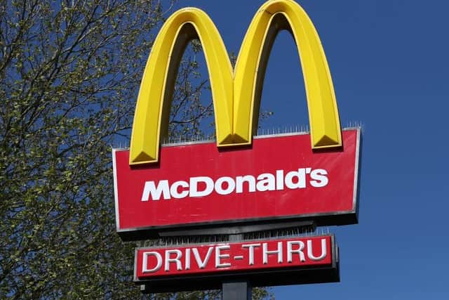 McDonald's drive-thrus in Northamptonshire will be open again next week. Photo: Getty Images