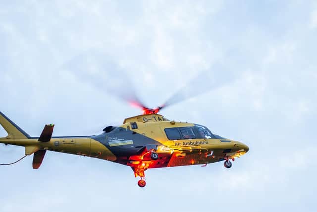 Sales from charity shops help keep the Local Air Ambulance flying