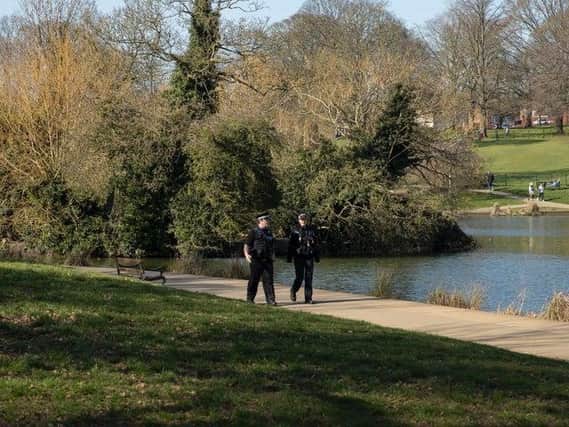 A teenager was thrown into the lake at Abington Park.