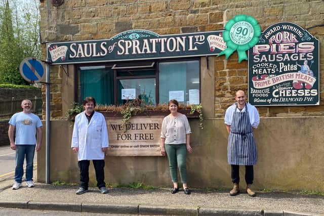 The team at Sauls of Spratton family butchers say they are "very lucky" to have done as well as they have during the lockdown.