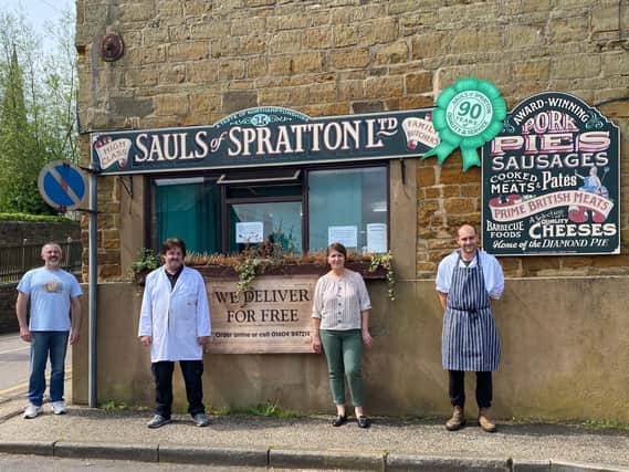 The team at Sauls of Spratton family butchers say they are "very lucky" to have done as well as they have during the lockdown.
