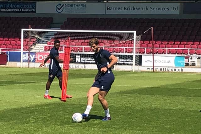 Charlie Goode was back in training on Monday morning.