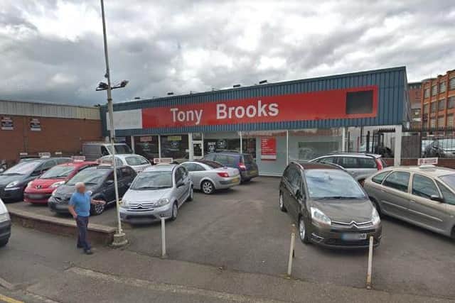 Tony Brooks car dealership on Court Road, Northampton. Photo: Google
