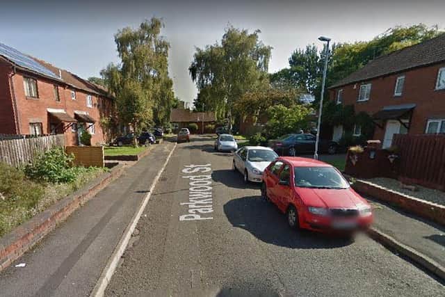 The thief made off with a wallet from the property in Parkwod Street