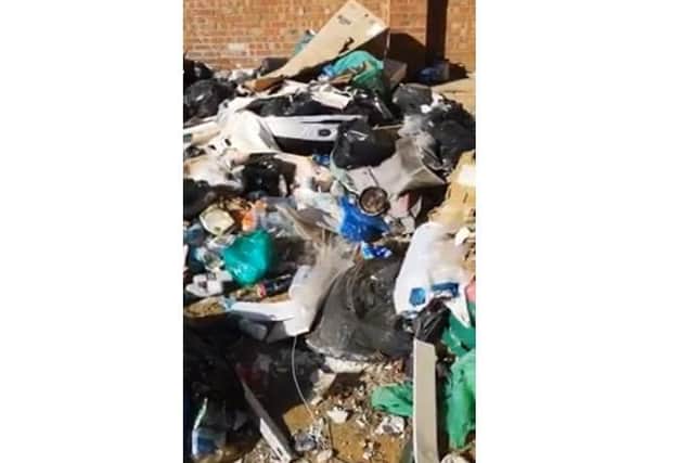 A building site on a Northampton neighbourhood has been repeatedly used by flytippers.