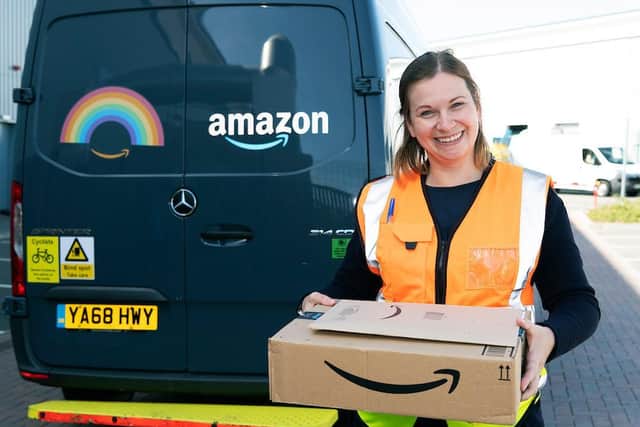 Team members at Amazon in Northampton have been helping to deliver essential food parcels to hungry children.