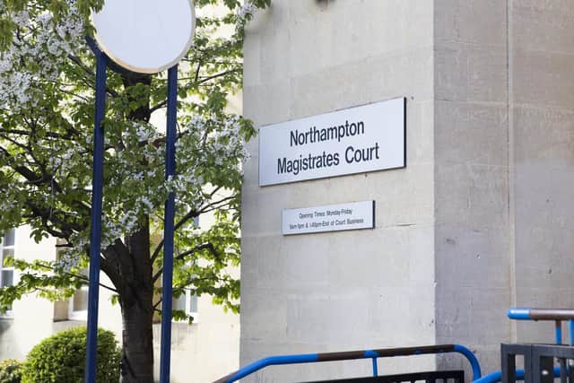 A man has been charged with breaking into a Northampton woman's home and setting it on fire.