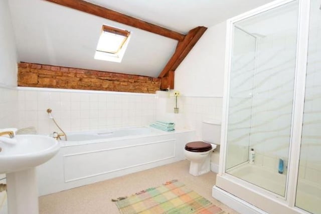 The family bathroom at the barn in Overstone. Photo: Purple Bricks