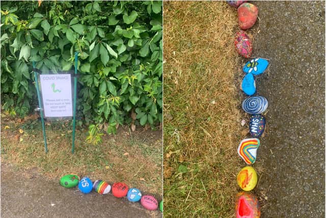 The Blisworth Covid snake was started to make people smile.