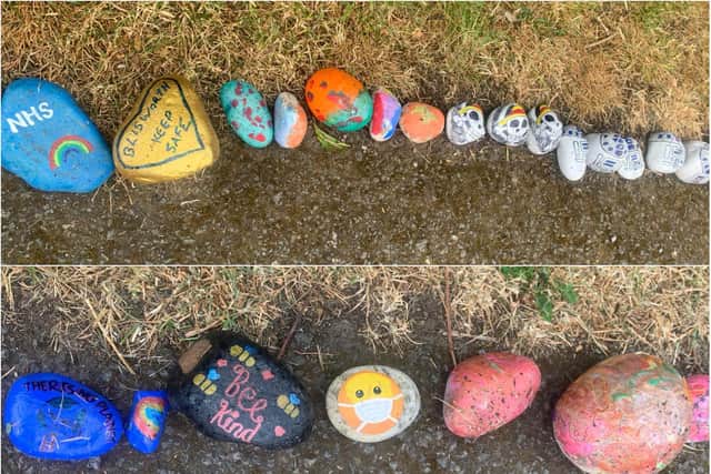 Local people have been using the snake to spread positive messages.