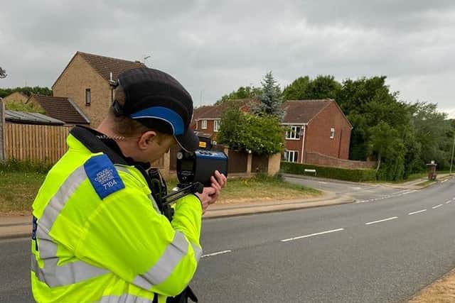 Officers checked the speed of vehicles in three areas of Northampton yesterday (June 4).