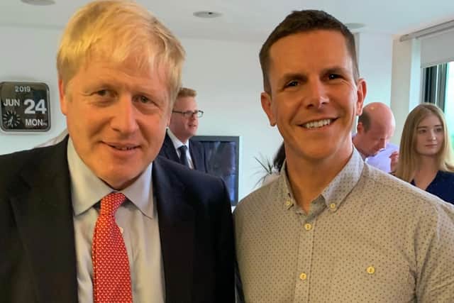 David meet Boris Johnson before he became Prime Minister at an event he hosted.