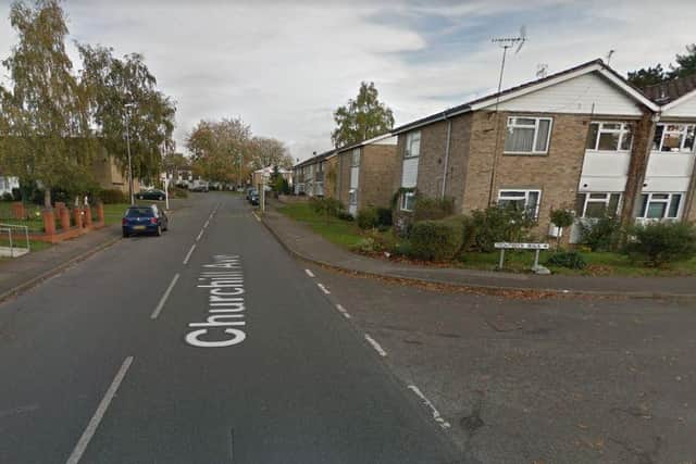 Police were called to an address is Churchill Avenue on Tuesday