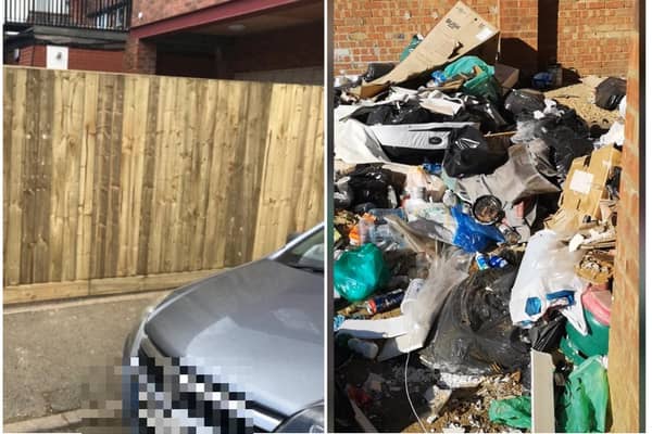 A flytipping hotspot on Oliver Street has been fenced off.