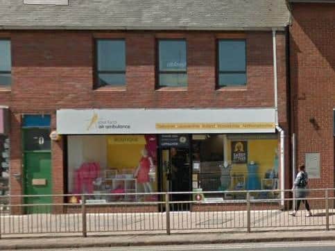 The Warwickshire and Northamptonshire Air Ambulance charity shop in Kingsthorpe