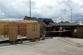 Brackley Town's clubhouse was devastated by a fire a year ago