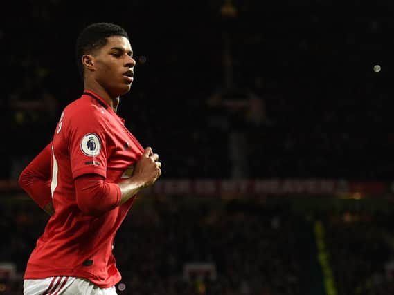 Manchester United player, Marcus Rashford, has won over the Government with his campaign to extend free school meals into the school summer holidays. Picture: Getty.