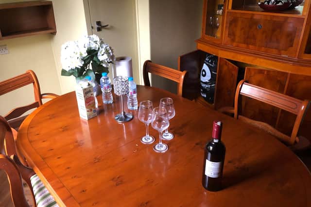 The dining room was ready for guests. Copyright: Northants Telegraph
