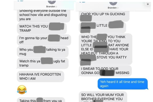 Some of thousands of texts sent to Amanda by Kearney