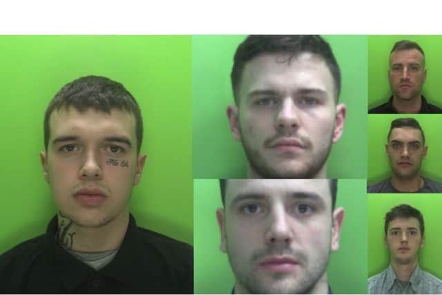The gang of six. Picture: Nottinghamshire Police