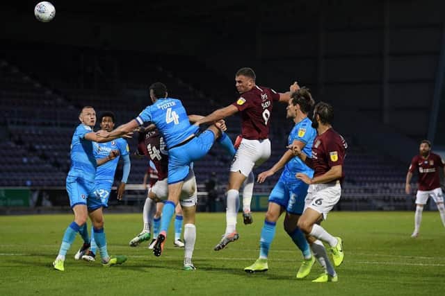 Cobblers were beaten 2-0 in the first leg on Thursday.