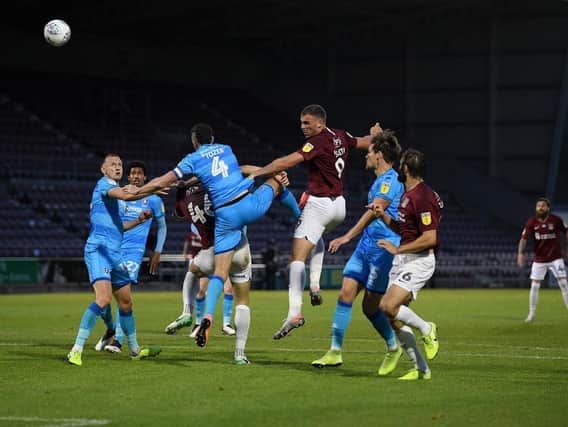 Cobblers were beaten 2-0 in the first leg on Thursday.