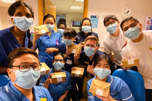 Meals for the NHS received a 1,000 donation from the Northampton developer.