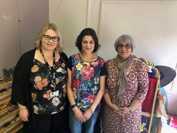 Pictured left - right: University of Northampton senior lecturer Lucy Atkinson, KidsAid manager Suki Bassi and HR worker at the University of Northampton, Jagruti Patel. The university then teamed up with KidsAid as part of the ChangeMaker Fellowship. (File picture from May 2019).
