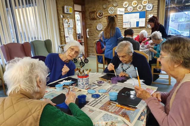 Holly House Residential Home residents have kept busy by doing crafts together