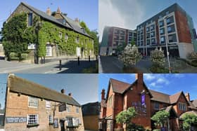 Four of the top-rated hotels and B&Bs in Northampton, according to Tripadvisor. Photos: Google
