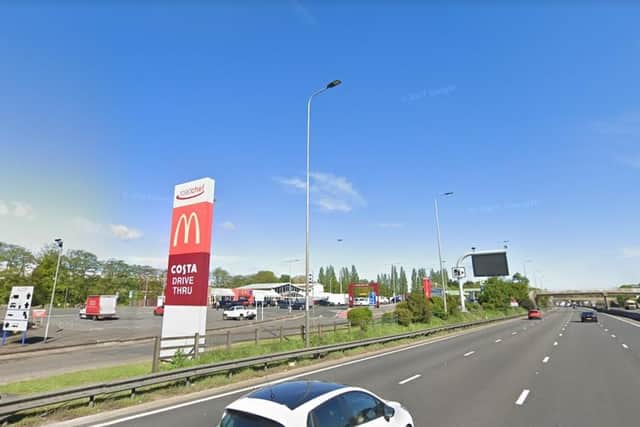 The pair were arrested near Watford Gap services this week