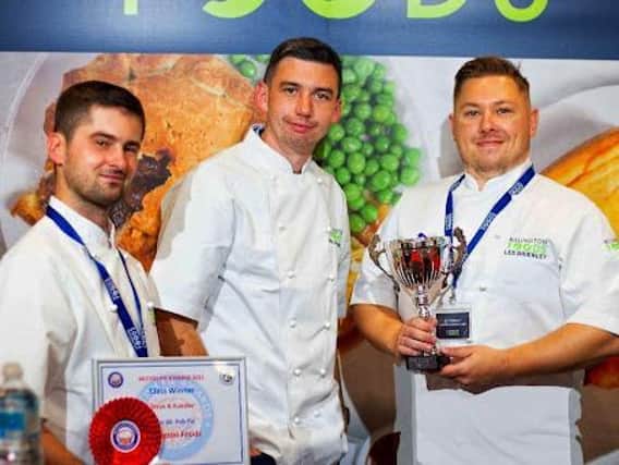 From left to right – Chris Knott, Junior Development Chef, Will Dickinson, Head of Innovation, and Lee Brierley, Head Development Chef.