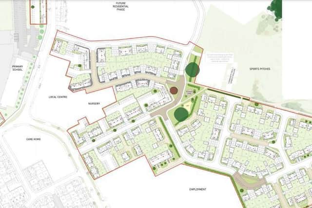 Here's the layout of how the housing estate would be built