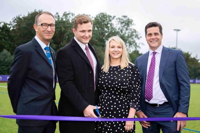 The new pitch was opened with a ribbon-cutting ceremony (Picture: Kirsty Edmonds)