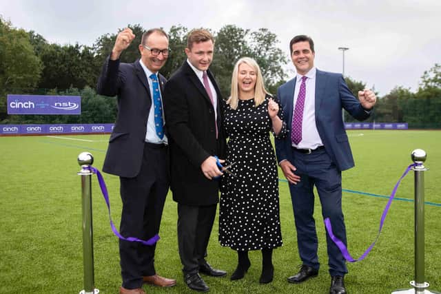 The new pitch was opened with a ribbon-cutting ceremony (Picture: Kirsty Edmonds)