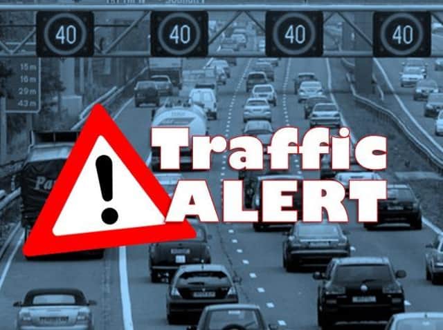 One lane is blocked following a crash on the A45 between Wellingborough and Northampton