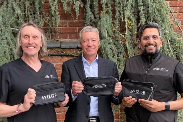Brian Tompkins, Gary Daniels and Dr Keyur Patel
