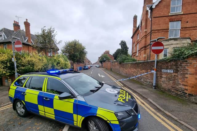 Police at the scene