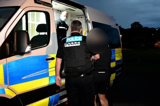More than 70 officers from Northamptonshire Police took part in a series of warrants in the town