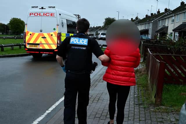 The raids took place across Corby