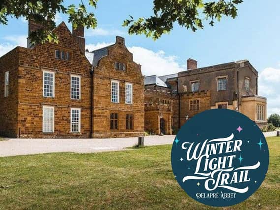 The winter light trail will be held at Delapre Abbey.
