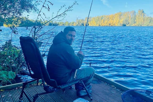 Fishery manager at Delapré Lake Angling, Jamie Cooper,