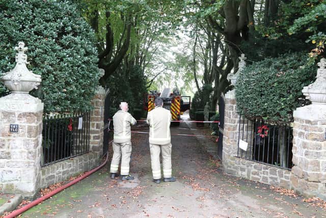 Firefighters on the scene