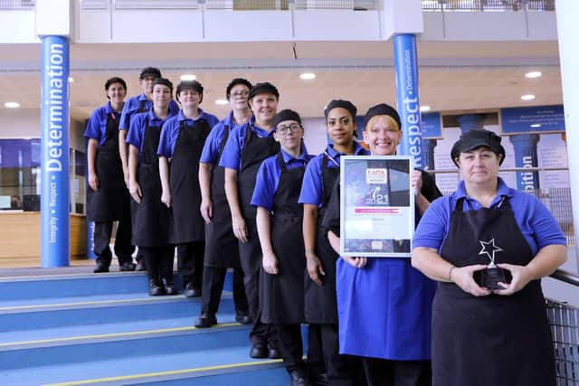 Northampton Academy's kitchen staff, which won 'secondary school catering team of the year' in LACA's 2021 Awards for Excellence