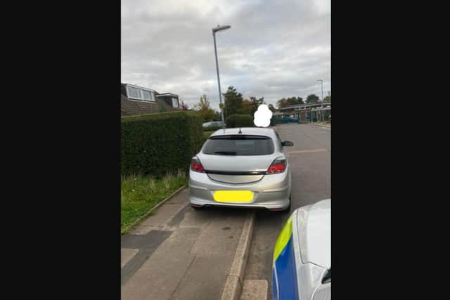 Image of the seized car by @NorthantsARV on Twitter.